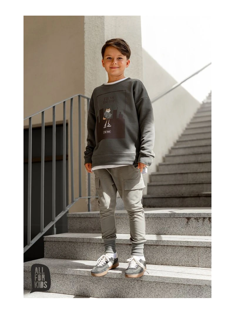 Chlapčenské tepláky kapsáčové 2 farby All for kids