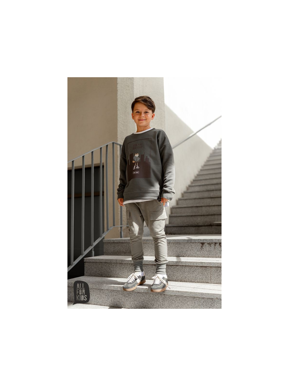 Chlapčenská mikina s potlačou All for kids
