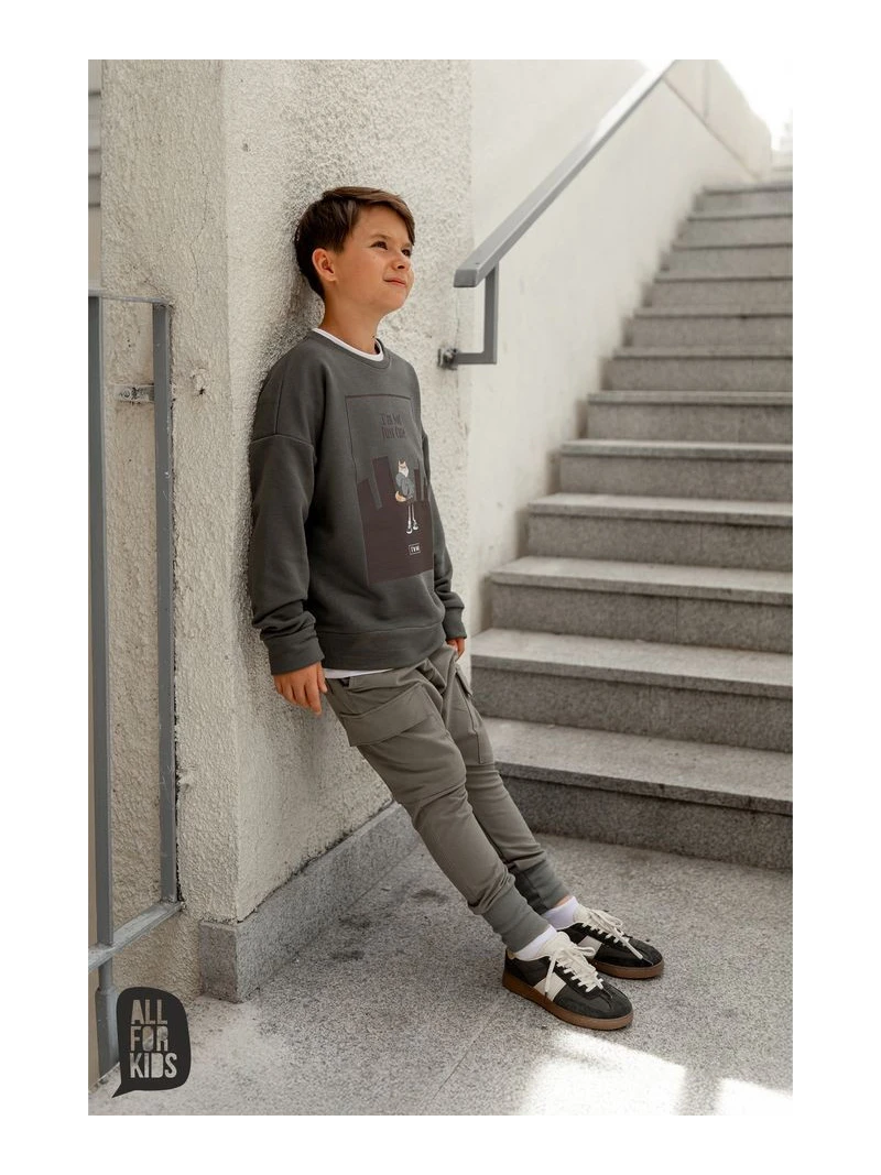 Chlapčenská mikina s potlačou All for kids