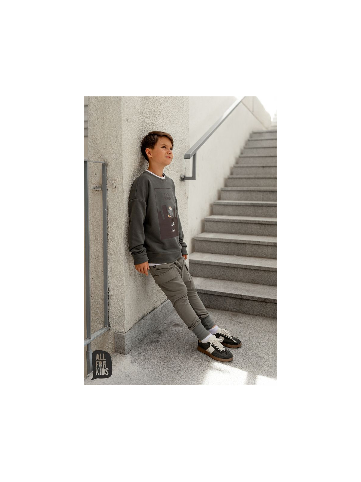 Chlapčenská mikina s potlačou All for kids