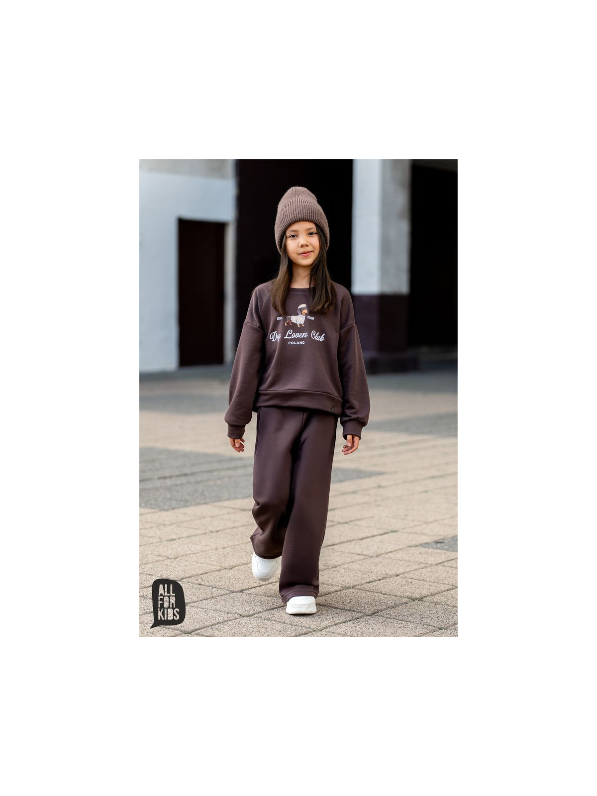 Dievčenská mikina s potlačou All for kids