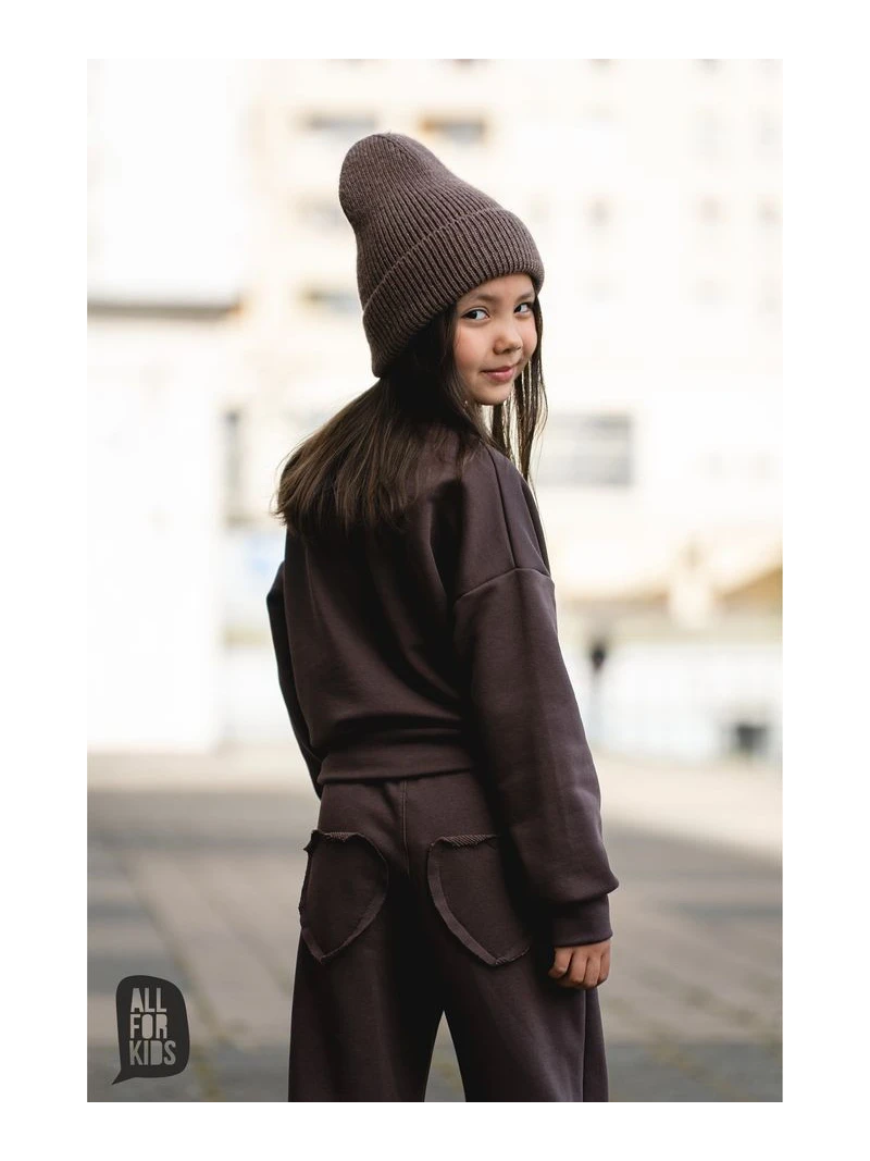 Dievčenská mikina s potlačou All for kids