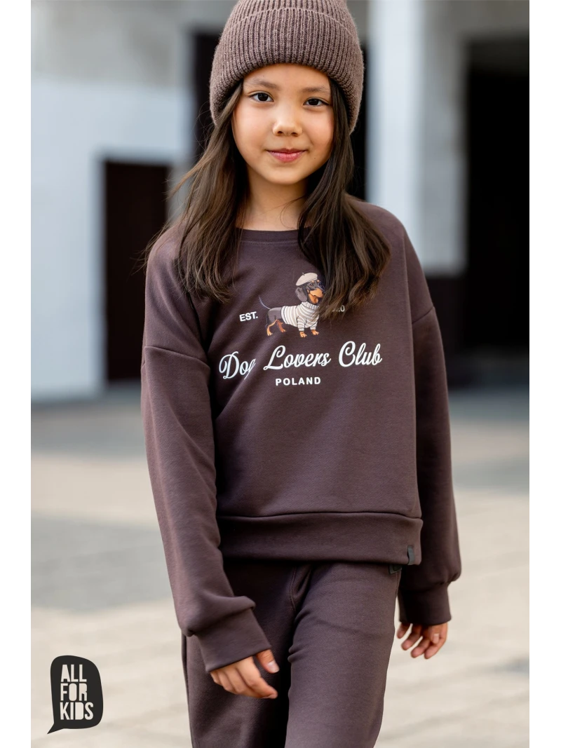 Dievčenská mikina s potlačou All for kids