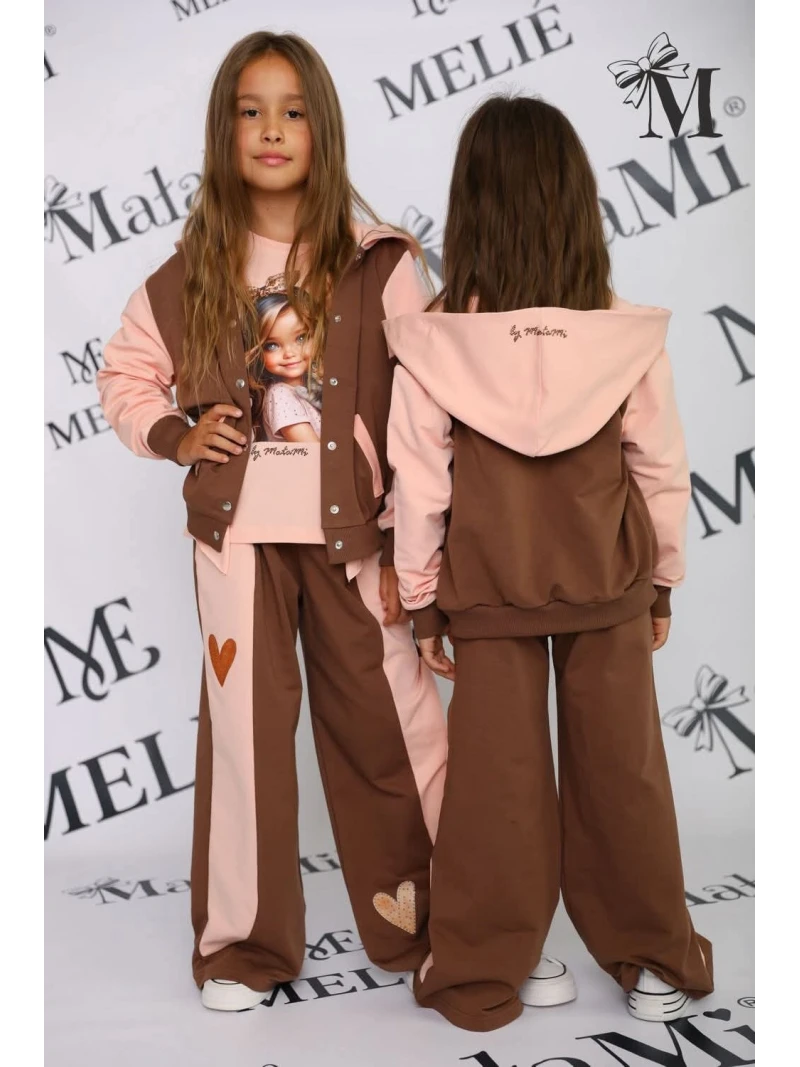 Dievčenský komplet mikina a tepláky Malami