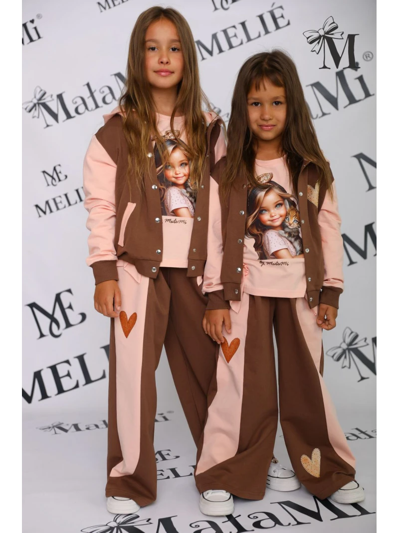 Dievčenský komplet mikina a tepláky Malami