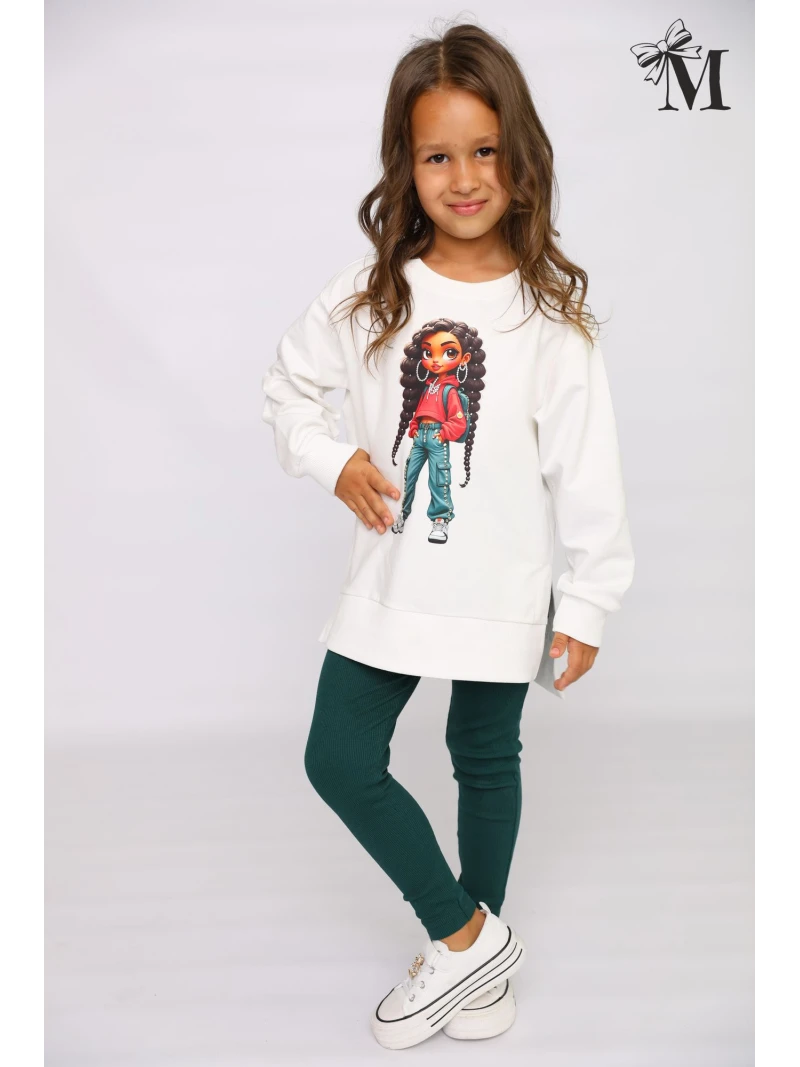 Dievčenské rebrované legíny MALAMI