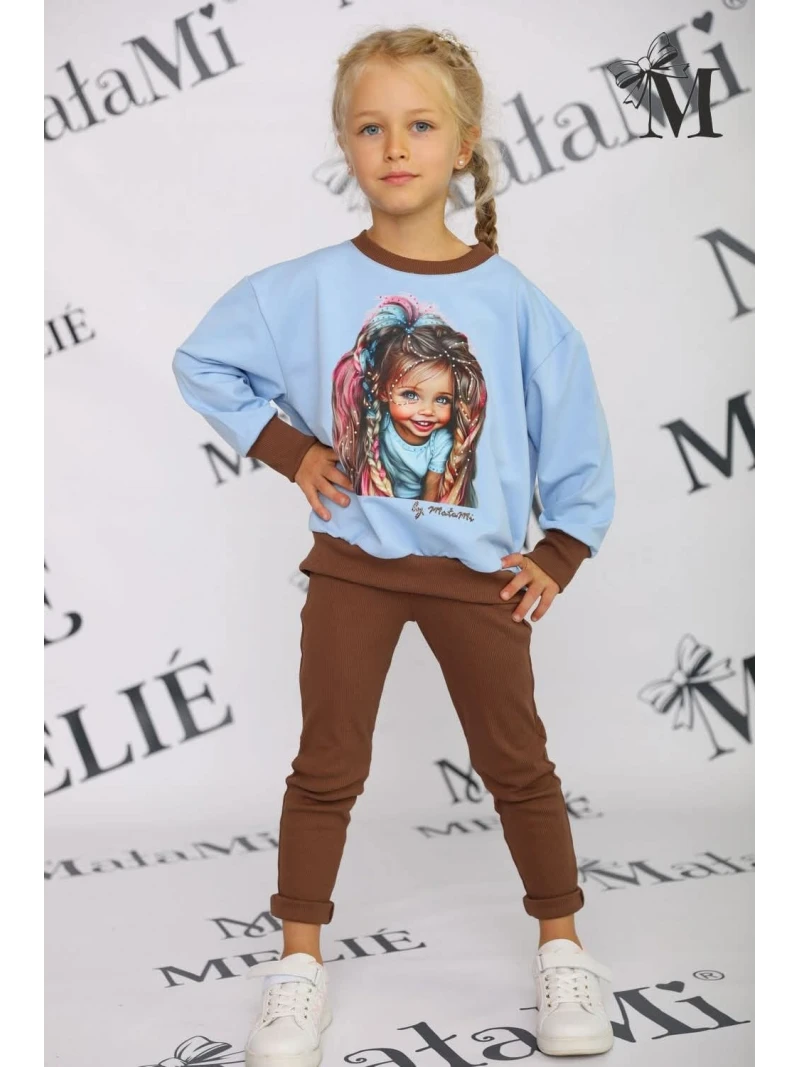 Dievčenské rebrované legíny MALAMI