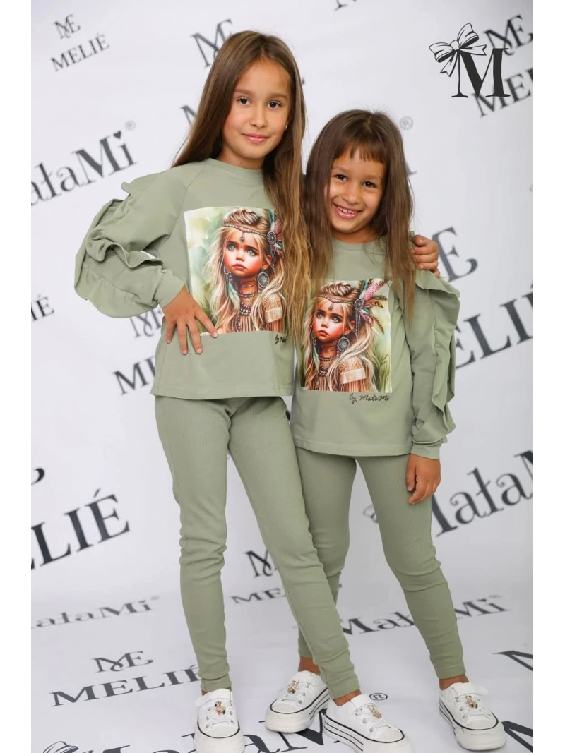 Dievčenské rebrované legíny MALAMI