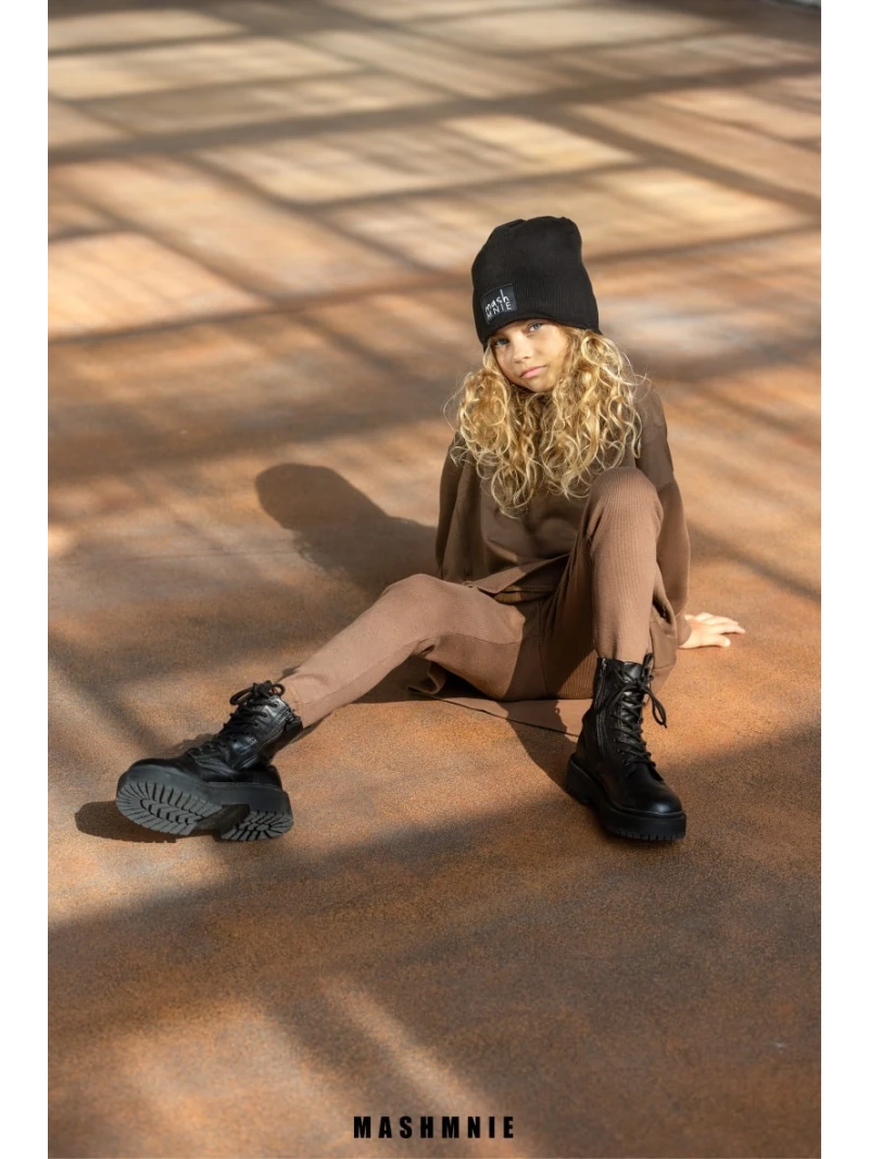 Dievčenské rebrované legíny MASH MNIE