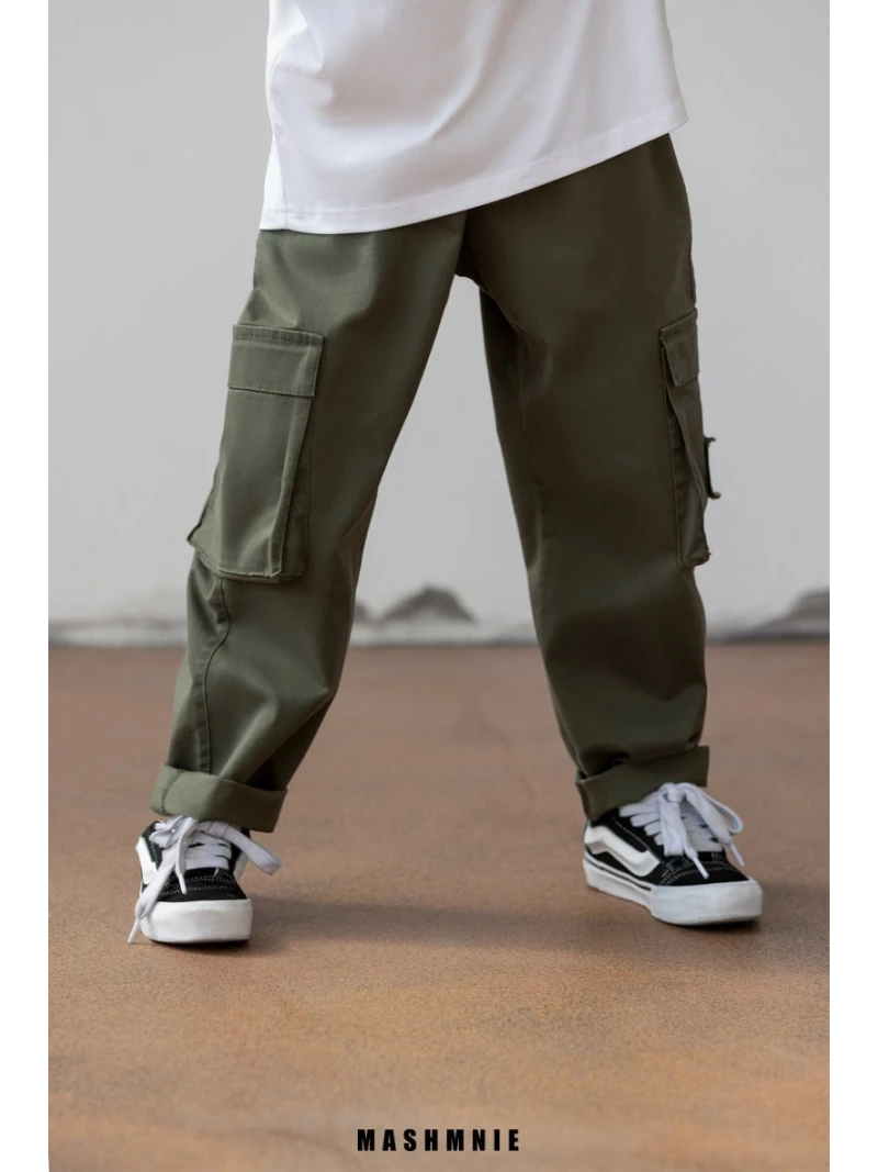 Chlapčenské širšie kapsáčové nohavice MASH MNIE 3 farby