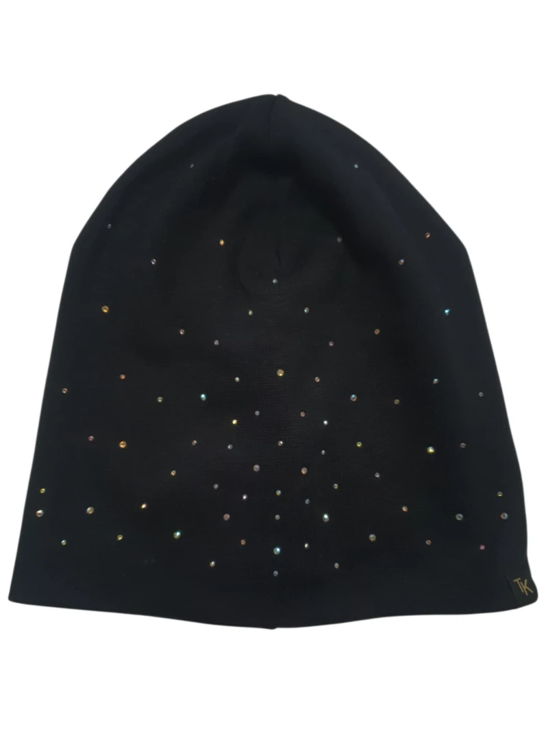 Dievčenská prechodná čiapka so zirkónmi