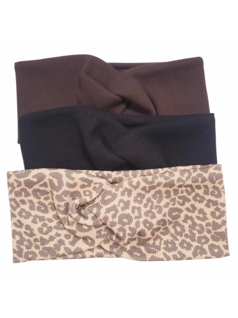 Dievčenská čelenka s uzlom viac farieb