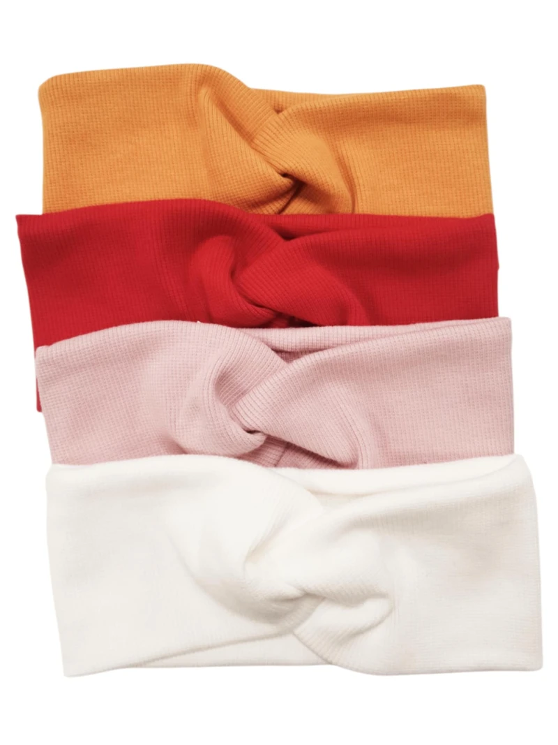 Dievčenská čelenka s uzlom viac farieb