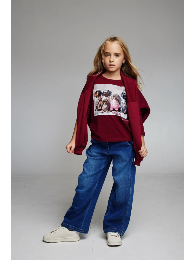 Široké rifle v páse na gumu