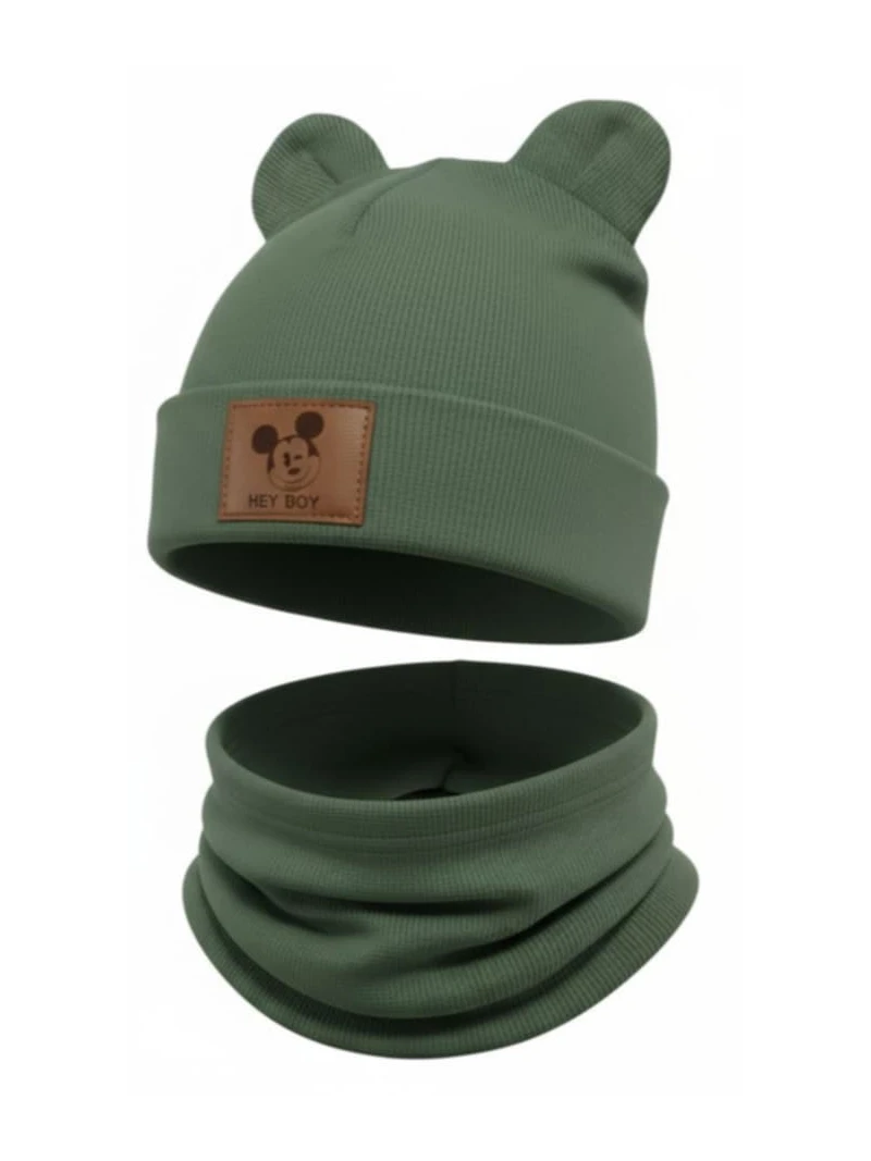Chlapčenský set čiapka a nákrčník Mickey