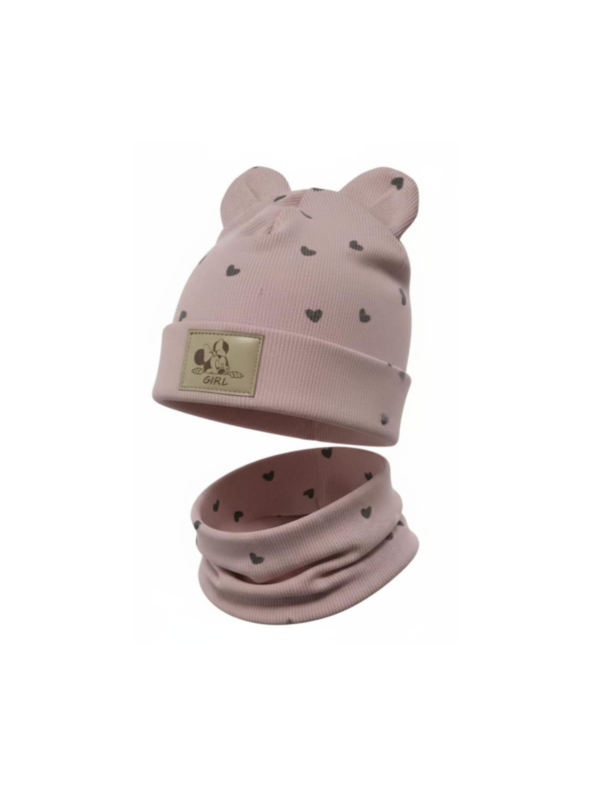 Dievčenský set čiapka a nákrčník Minnie