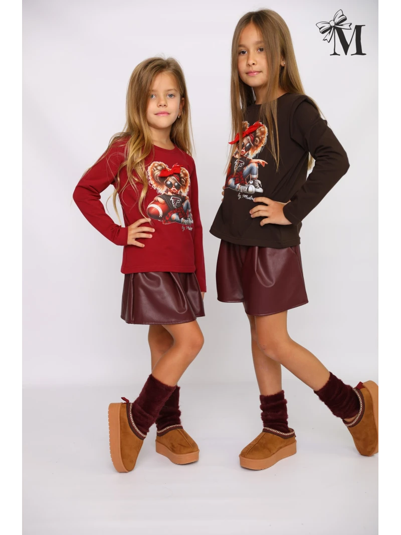 Dievčenské tričko s potlačou a zirkónmi