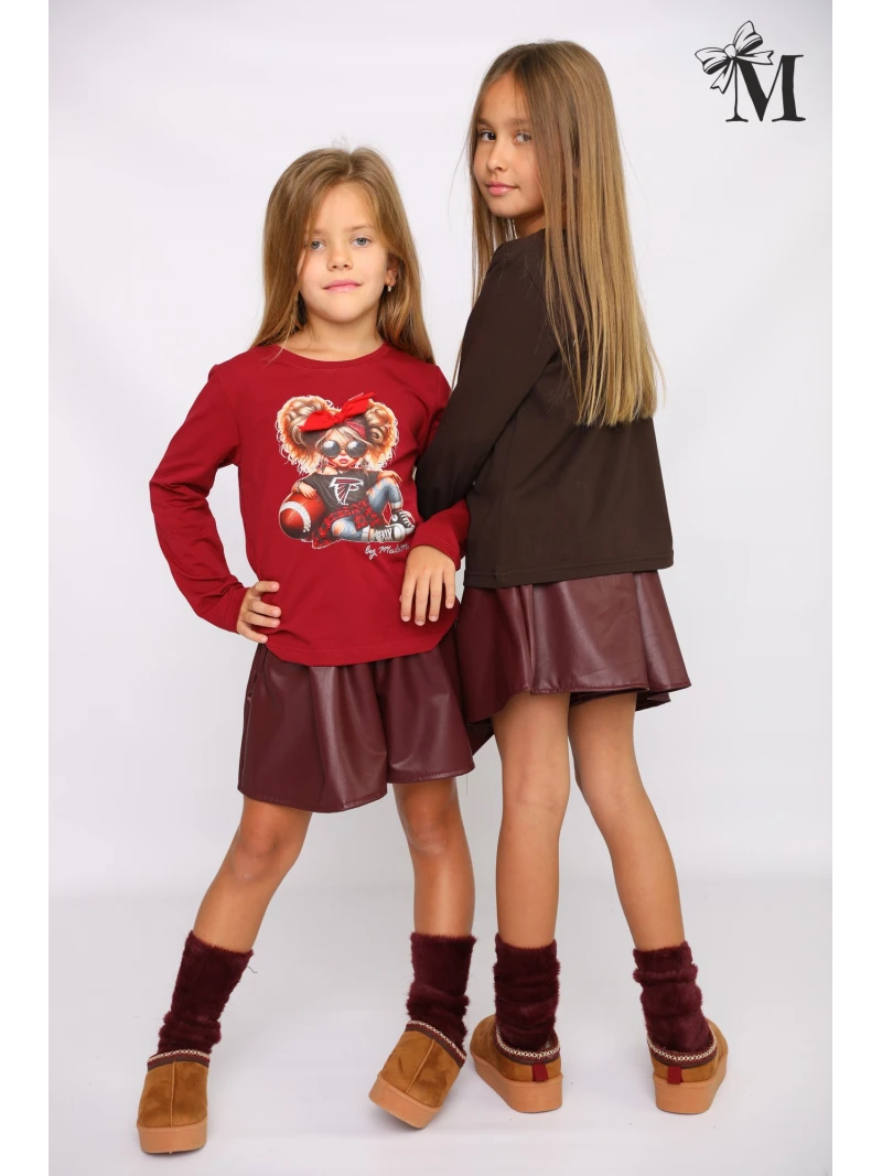 Dievčenské tričko s potlačou a zirkónmi