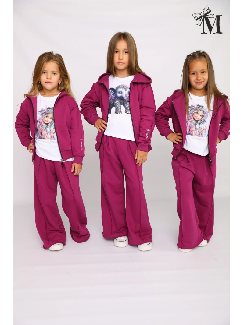 Dievčenský komplet mikina a tepláky Malami