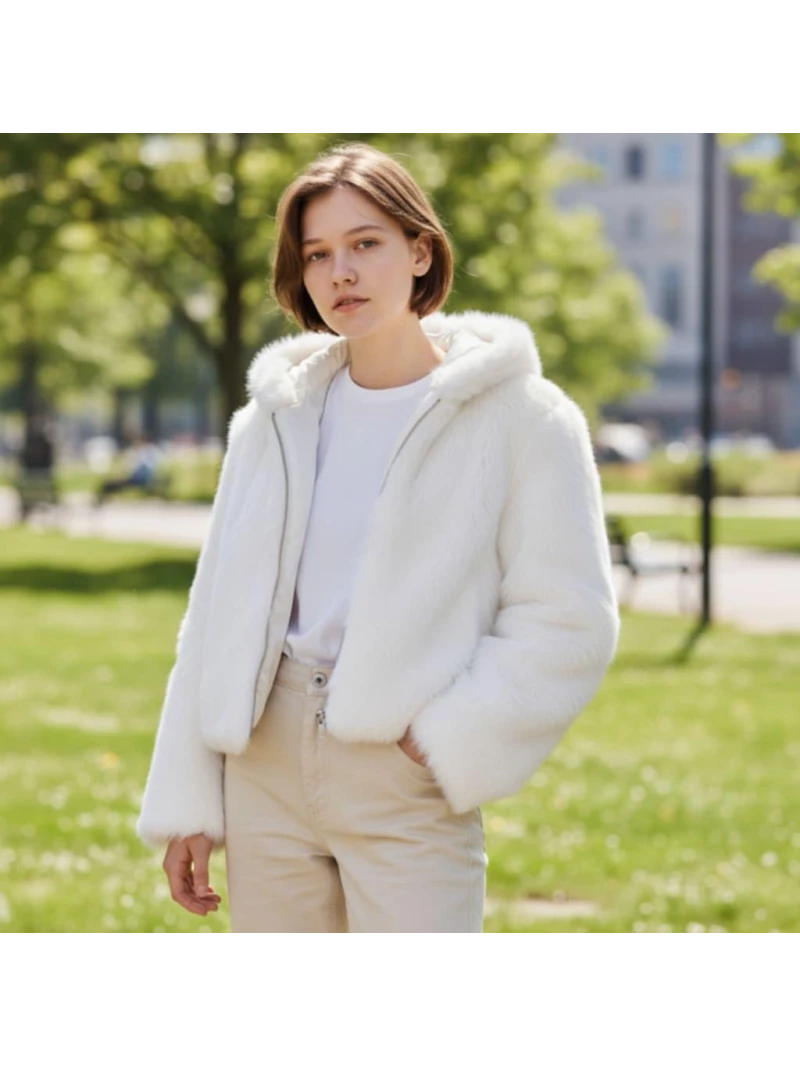 Dievčenské zimné kožuchy v 3 farbách