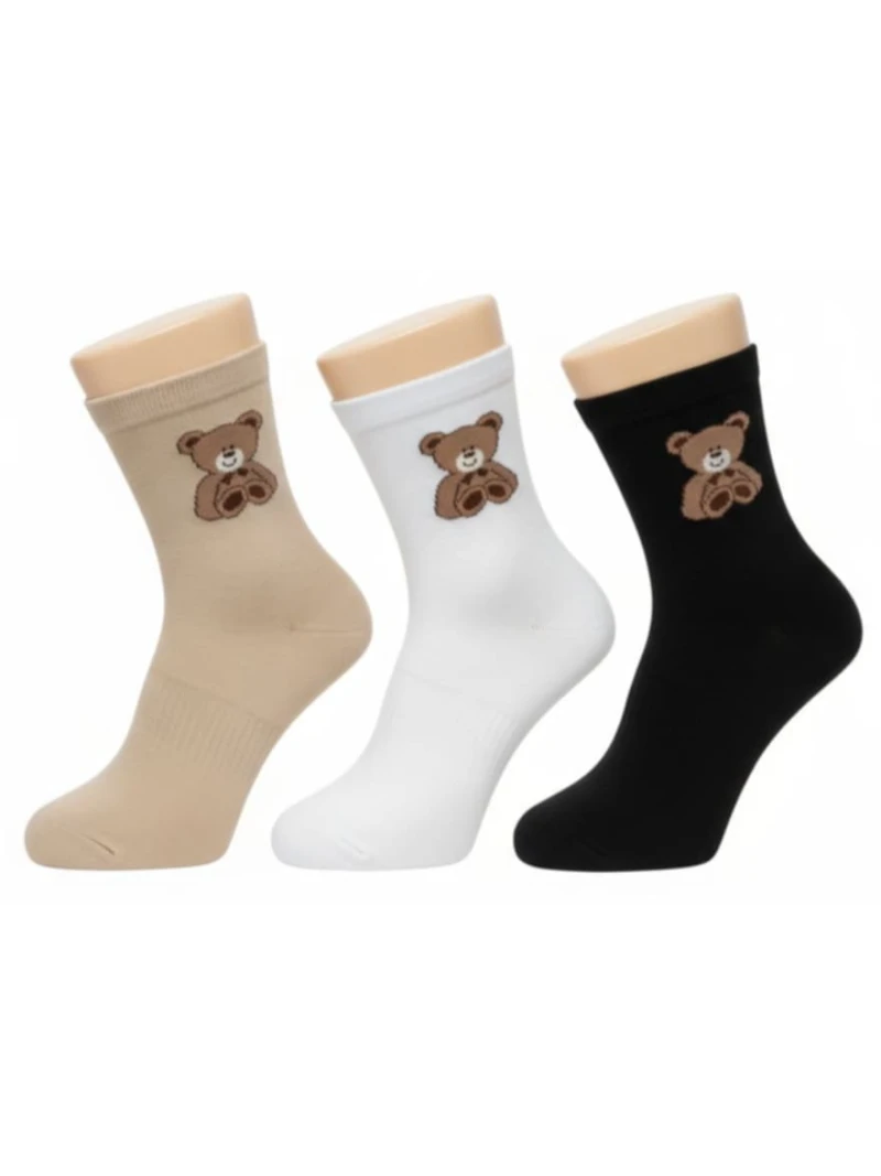 Detské ponožky s Mackom 3 farby