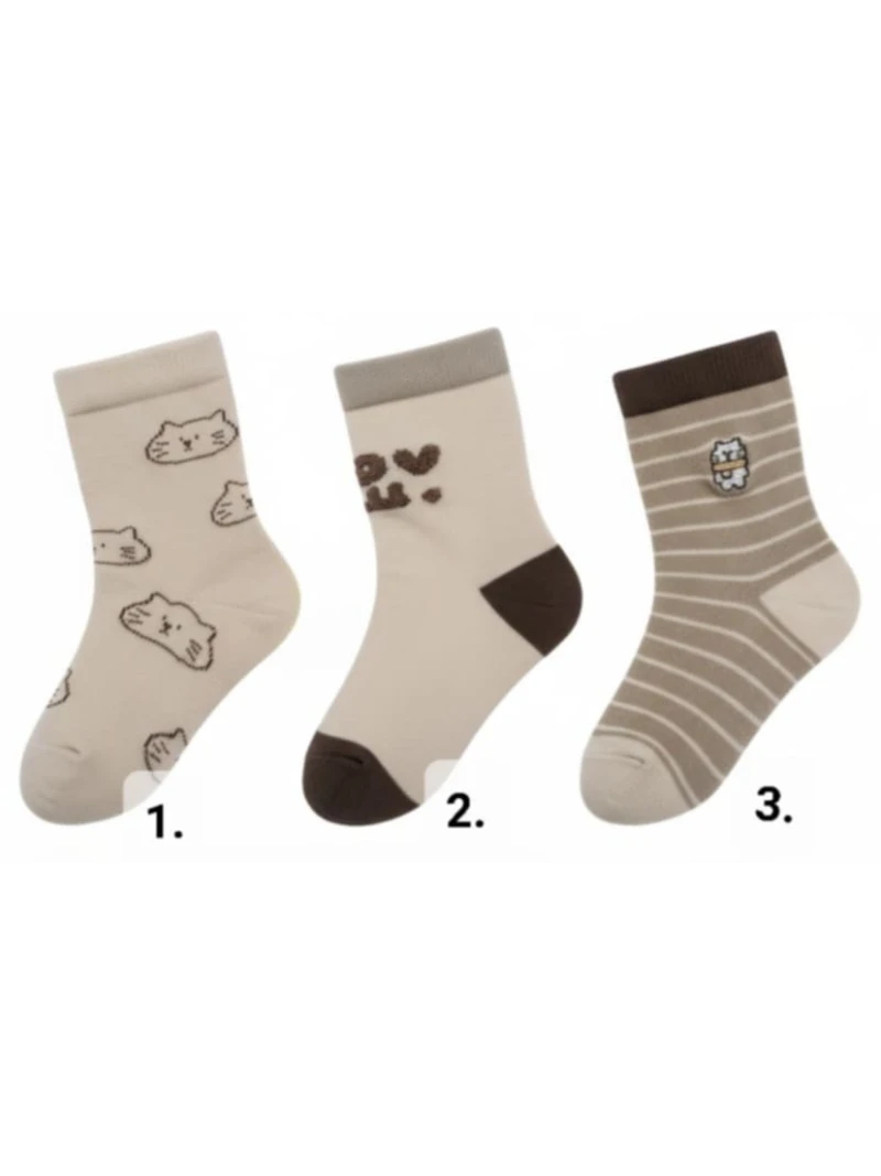 Dievčenské ponožky 3 vzory