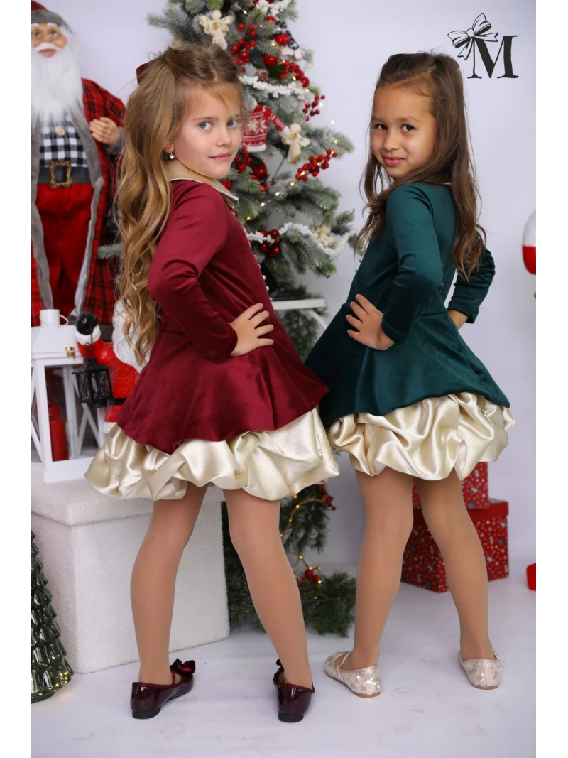 Dievčenské luxusné vianočné šaty od MALAMI