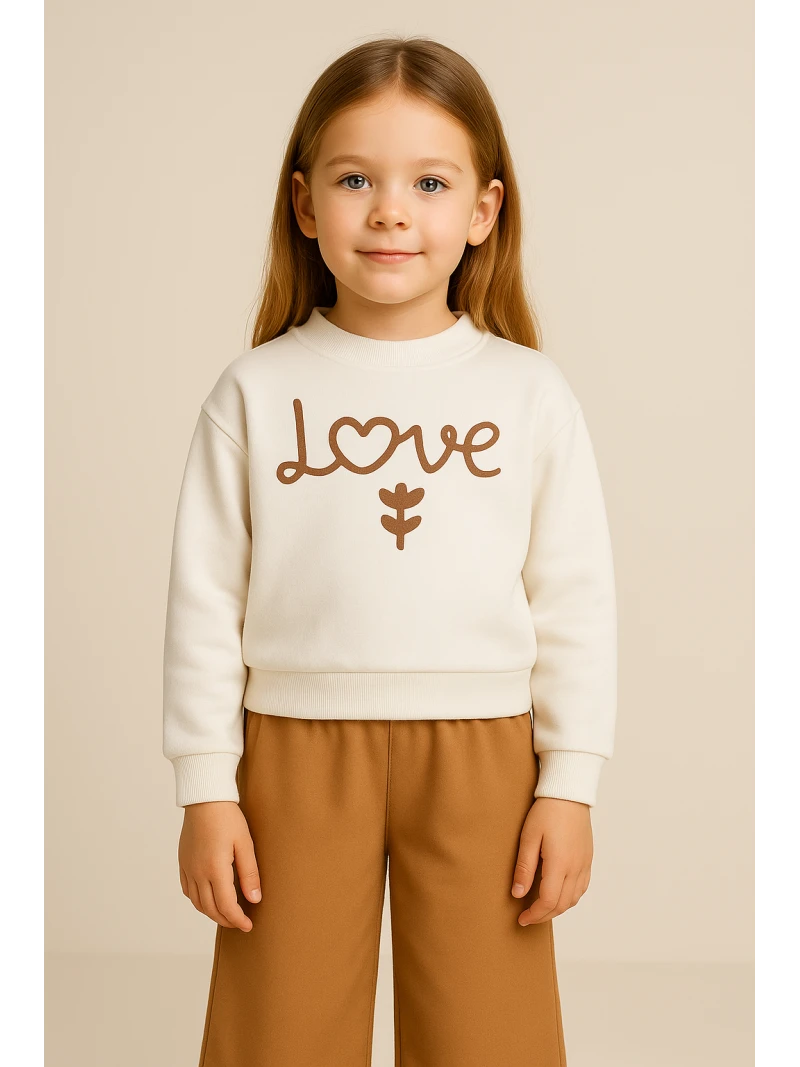 Dievčenský zateplený komplet LOVE 2 farby