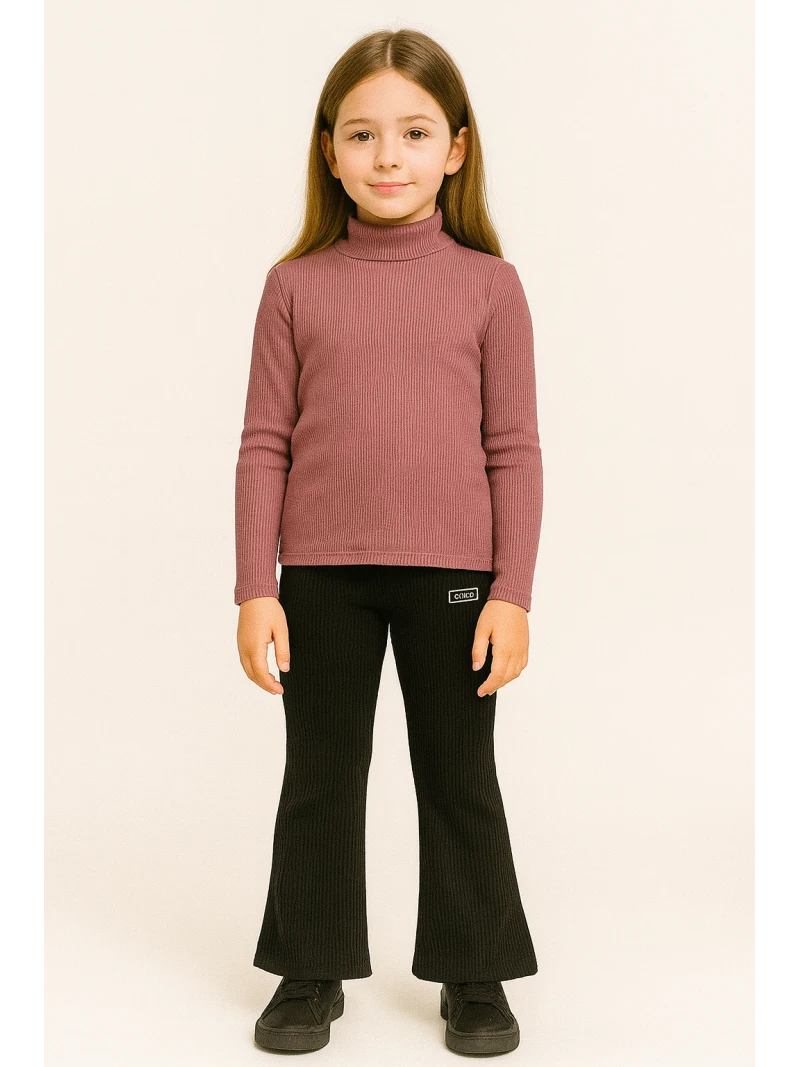 Dievčenské zateplené široké legíny 2 farby