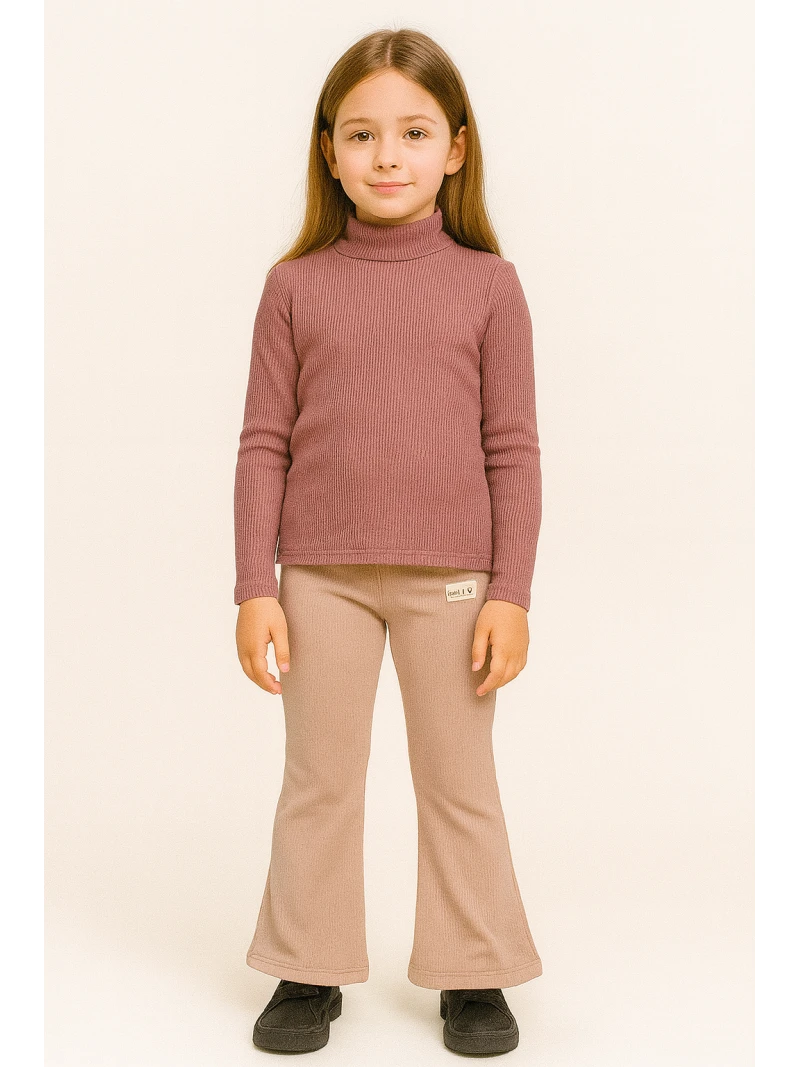 Dievčenské zateplené široké legíny 2 farby