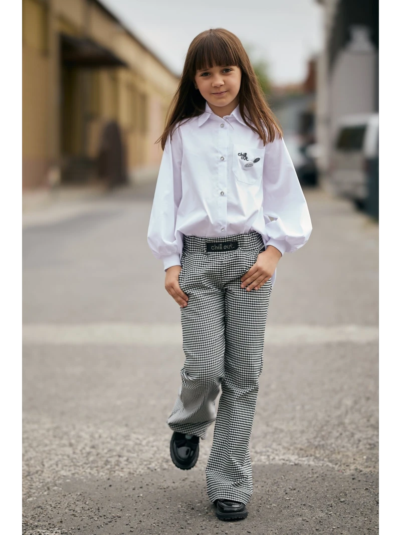 Dievčenské zvonové nohavice Chill out