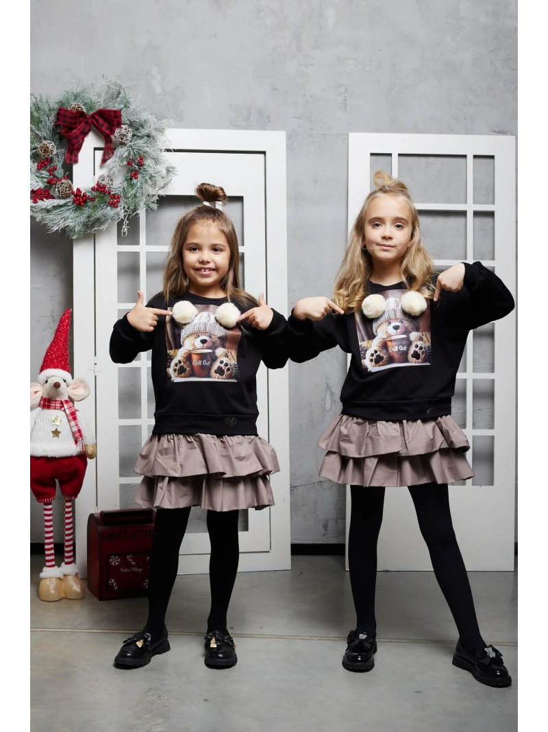 Dievčenská mikina a šaty 2v1 Chill out