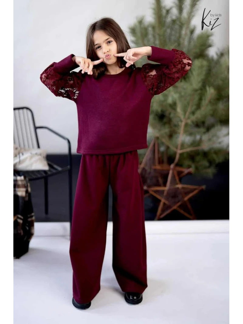 Dievčenské nohavice široké KIZ