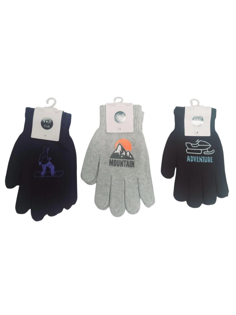 Chlapčenské zimné rukavice 2 vzory