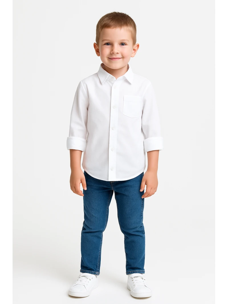 Chlapčenská košeľa BIELA