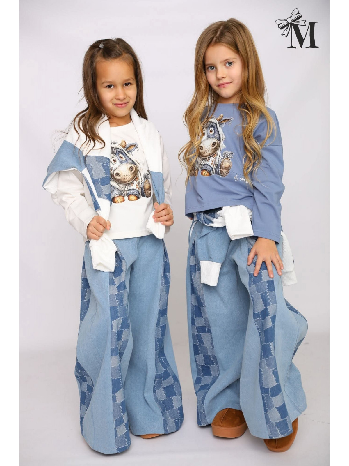 Dievčenské tričko Somárik so zirkónmi