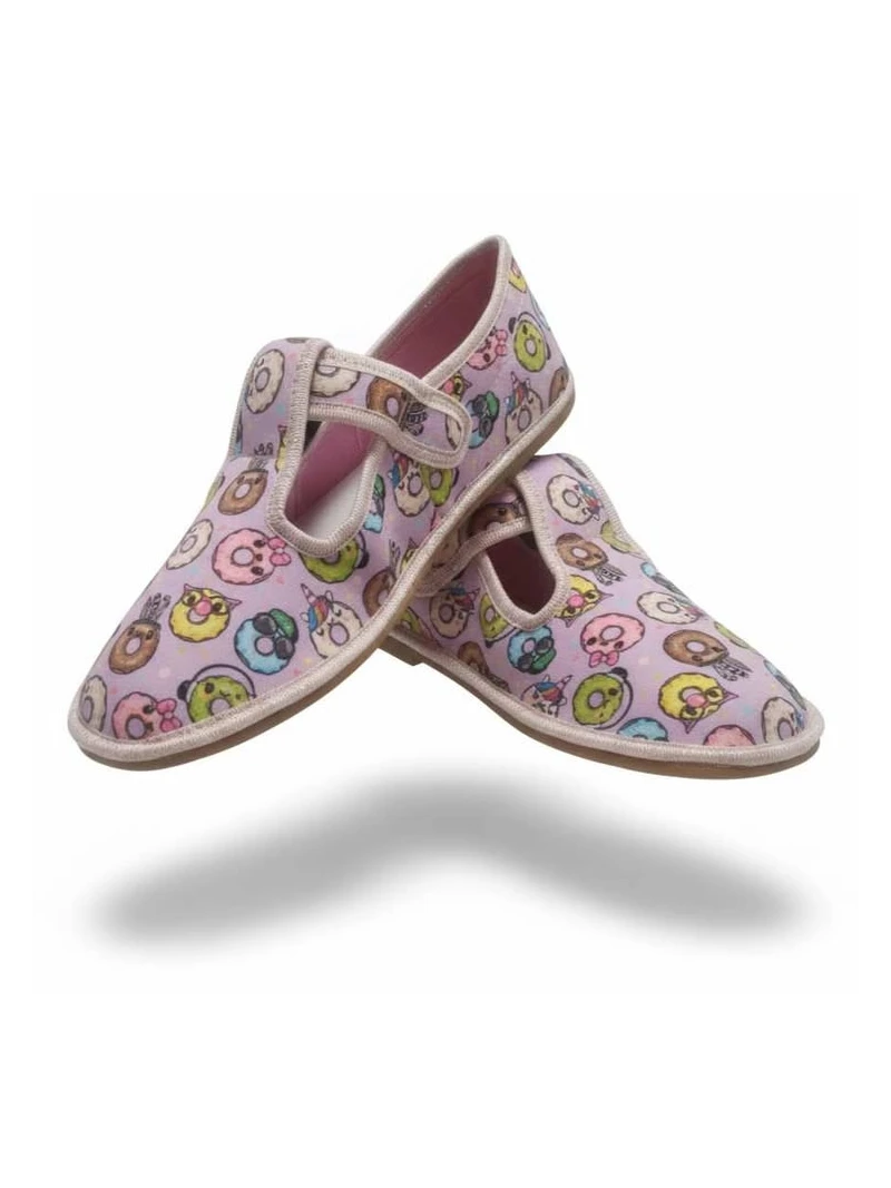 Barefoot dievčenské papuče Donuts