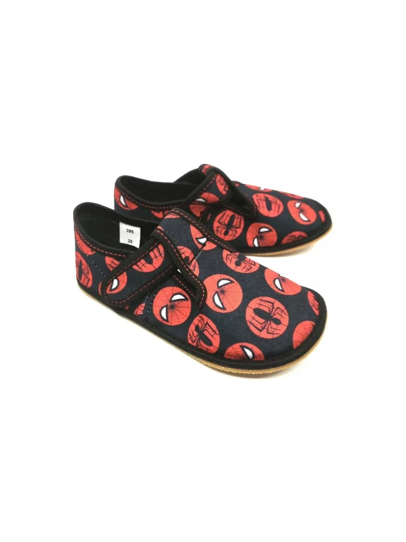 Barefoot chlapčenské papuče Spiderman