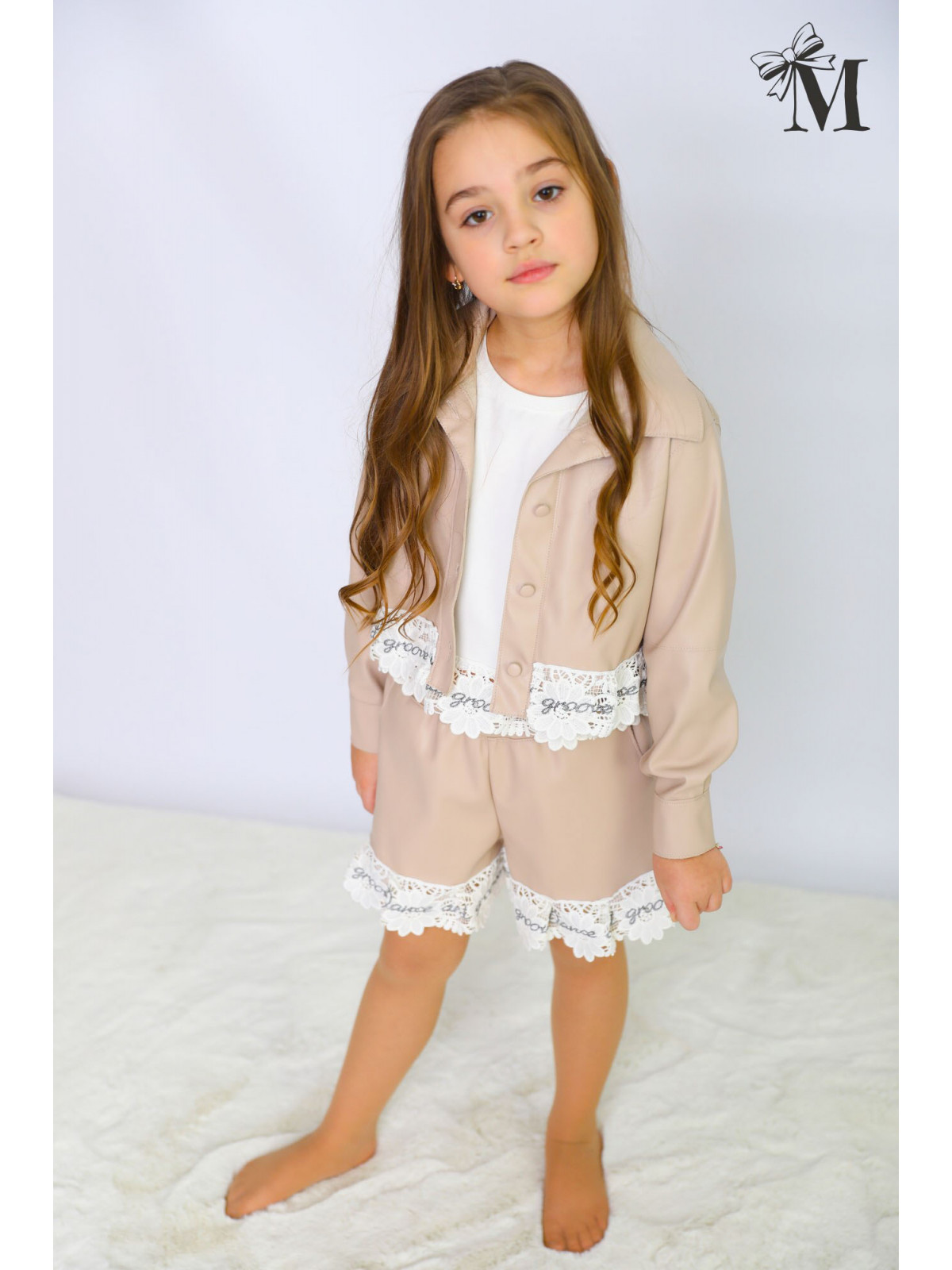 Dievčenský komplet z eko-koženky MALAMI