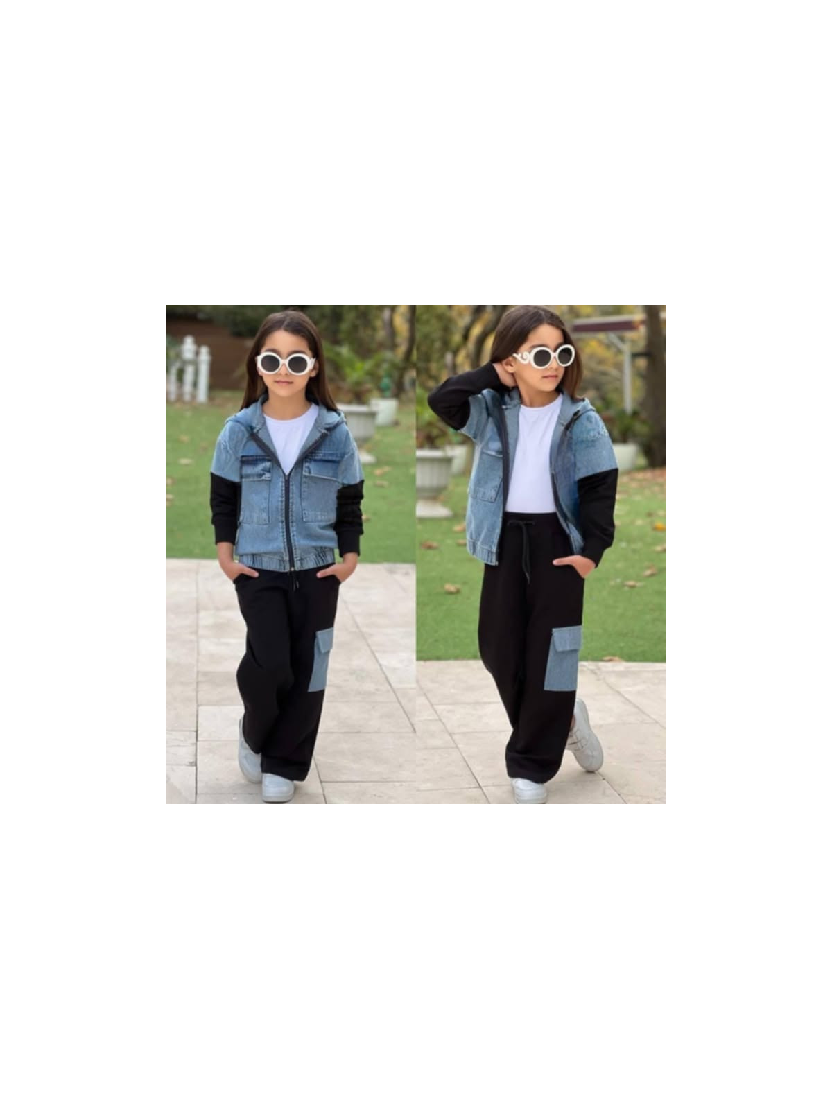 Dievčenský rifľový 3-komplet