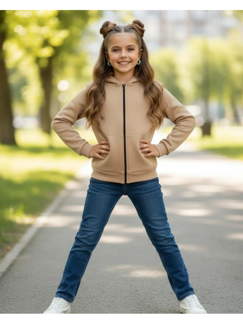 Zateplená dievčenská mikina 3 farby