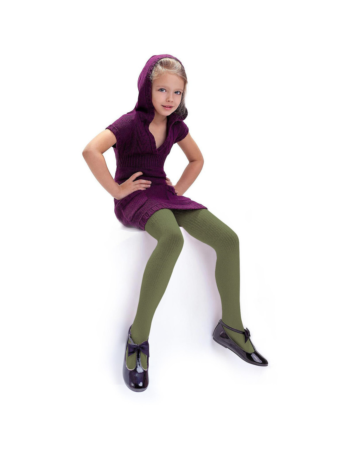 Detské pančuchy Agatka Olive