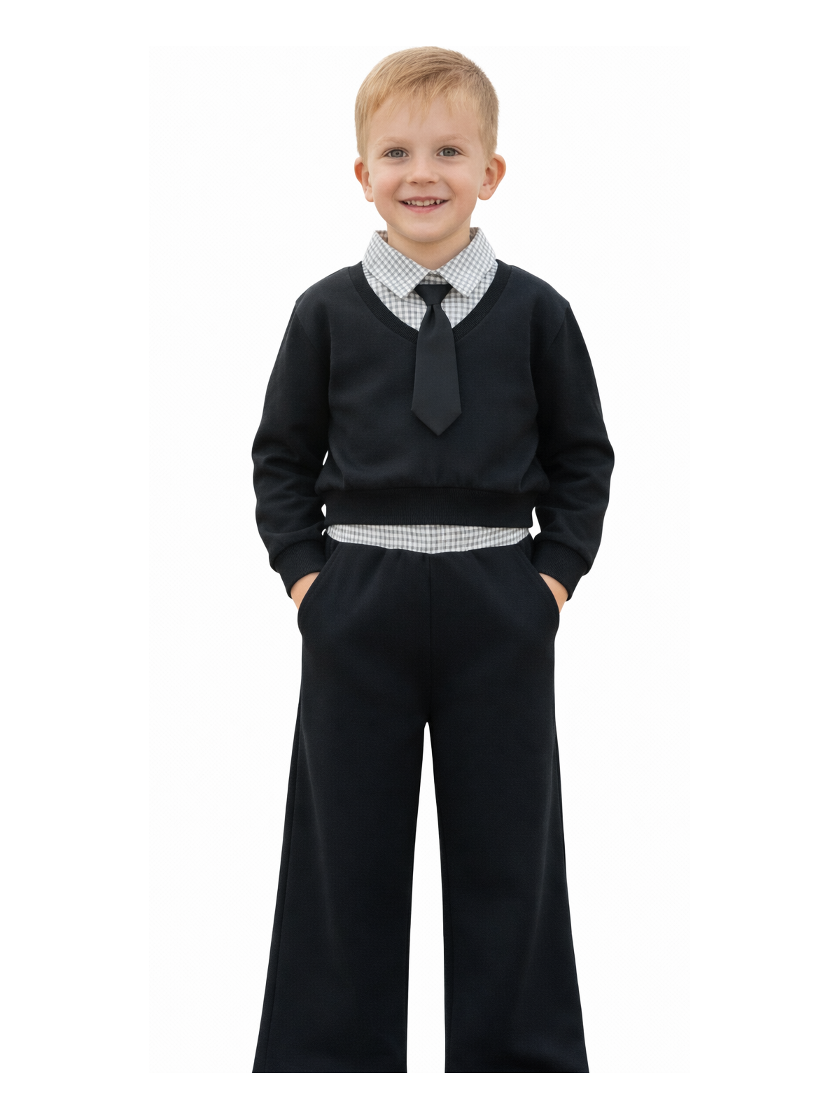 Chlapčenský komplet s kravatou