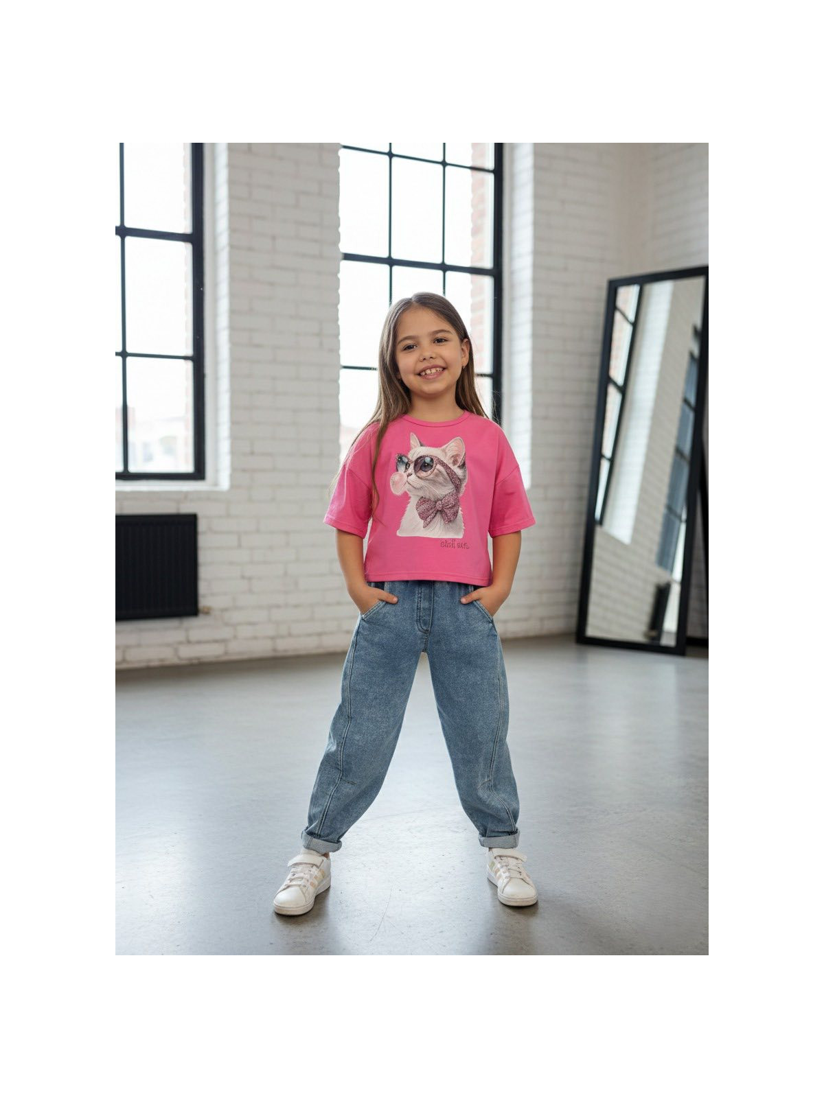 Dievčenské rifle s vreckami