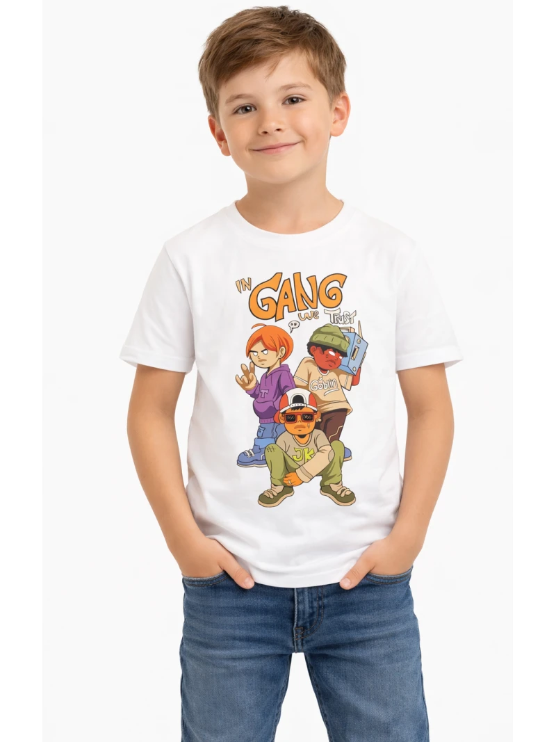 Chlapčenské tričko s potlačou GANG