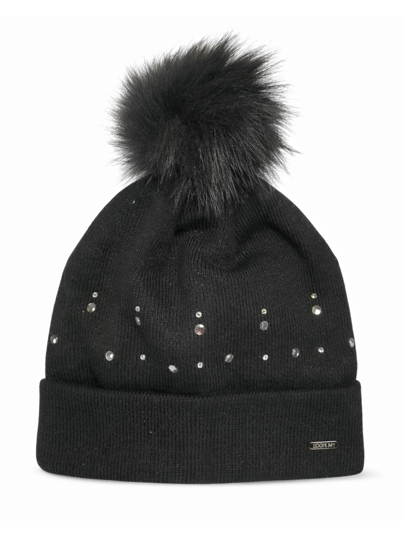 Dievčenská čiapka s kamienkami