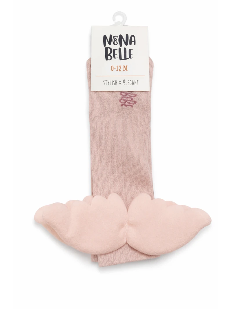 Dievčenské podkolienky s anjelskými krídlami