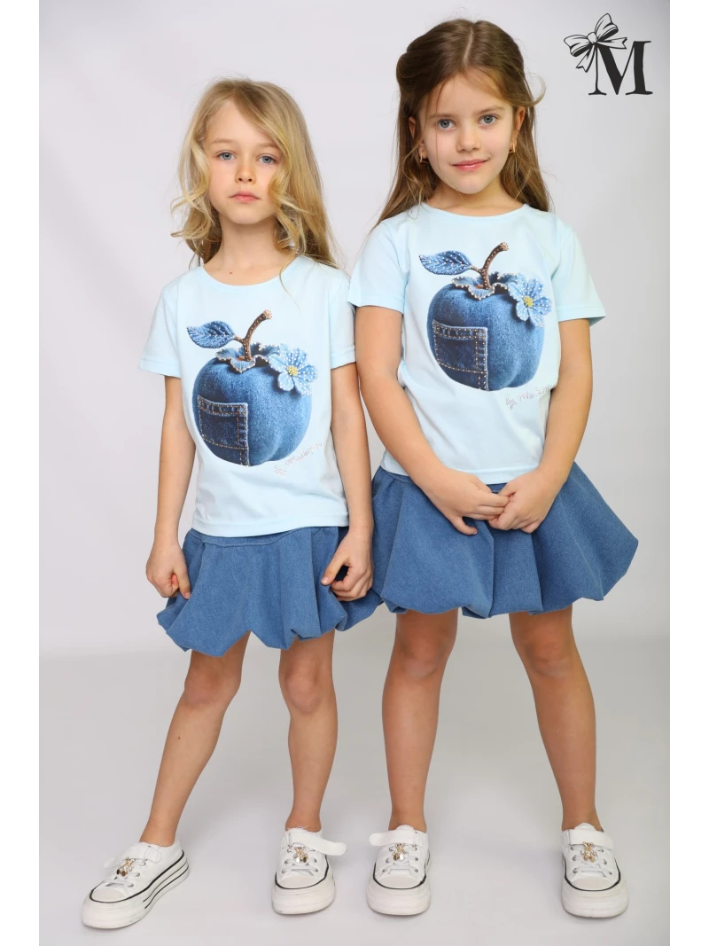 Dievčenské tričko Malami so zirkónmi