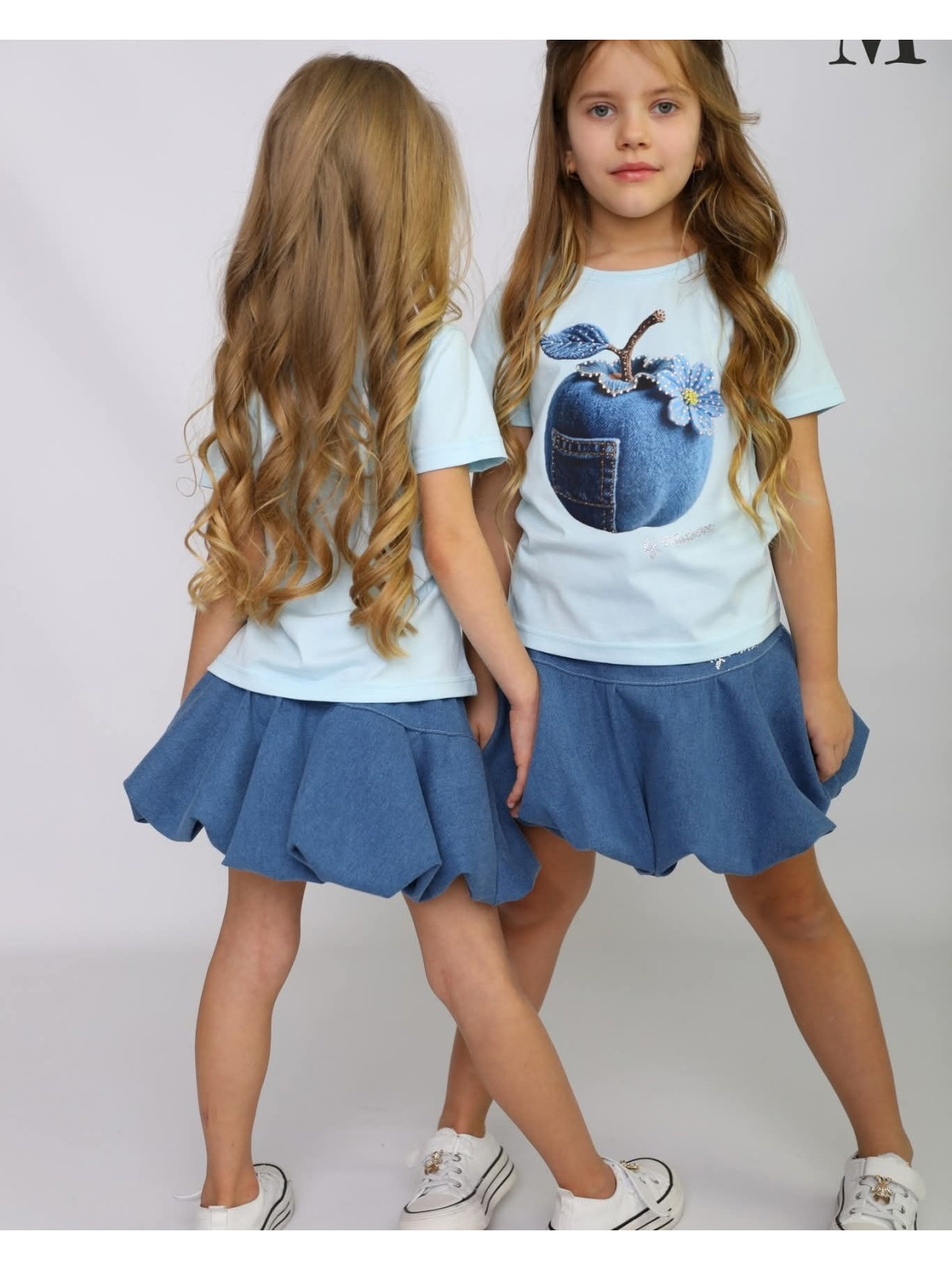 Dievčenské tričko Malami so zirkónmi