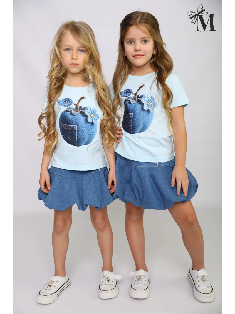 Dievčenské tričko Malami so zirkónmi